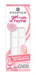 essence gel nails at home french manicure tip stickers